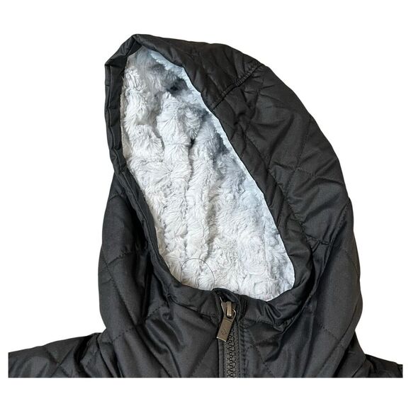 Columbia Copper Crest Long Quilted Puffer Jacket Heavy Black Hooded Size X Small - Picture 3 of 8
